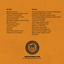 Load image into Gallery viewer, Alice's Restaurant 50th Anniversary Massacree (2016) CD